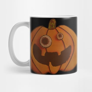 Cute Spooky Halloween Wiggly Eyes Jack O Lantern Cookie Lover Mug